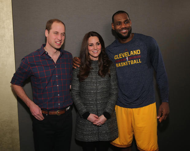 The Duke And Duchess Of Cambridge Attend Cleveland Cavaliers v Brooklyn Nets 