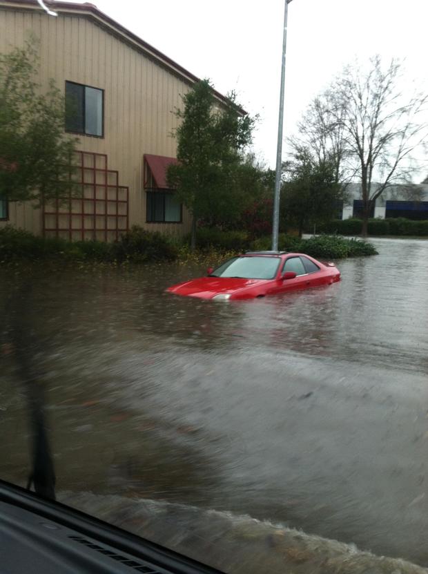 Cars Flooded In Santa Rosa, December 11th, 2014 