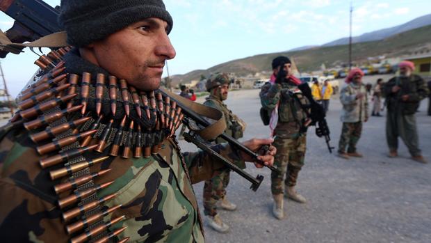 Peshmerga fighters of Iraq 