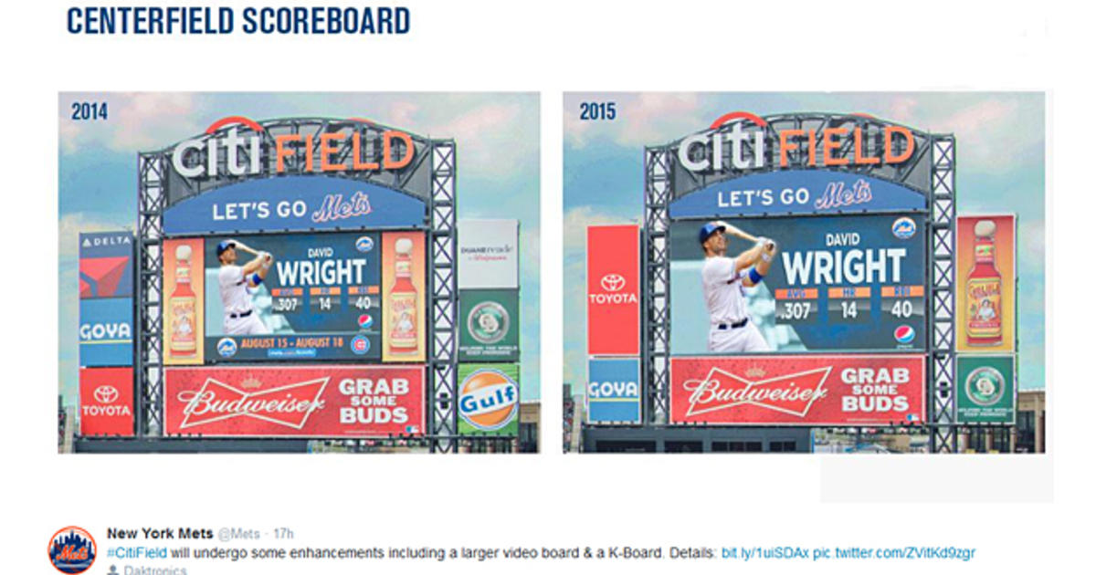 Mets Making Big Changes To Scoreboard At Citi Field CBS New York