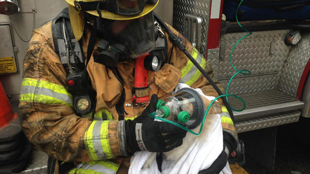 Dog rescued from condo fire 