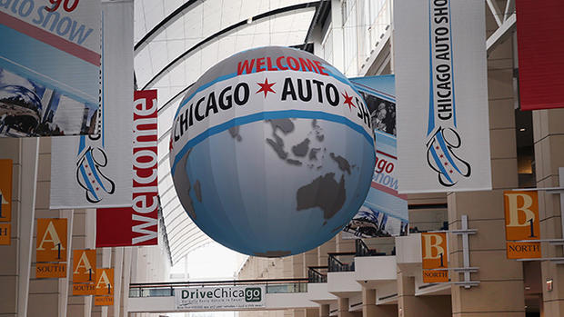 Workers Prepare For Chicago Auto Show 