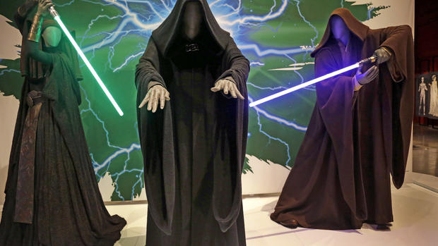 Star Wars costumes on display 