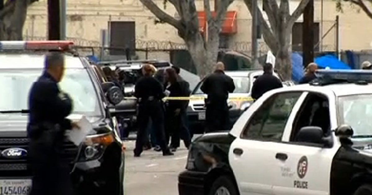 Video catches cops shooting man dead on L.A.'s Skid Row CBS News