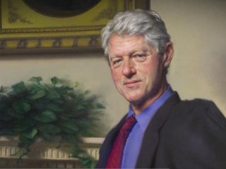 bill clinton official portrait blue dress Majesty Organza & Sparkling Knit Dress 2T main image 0
