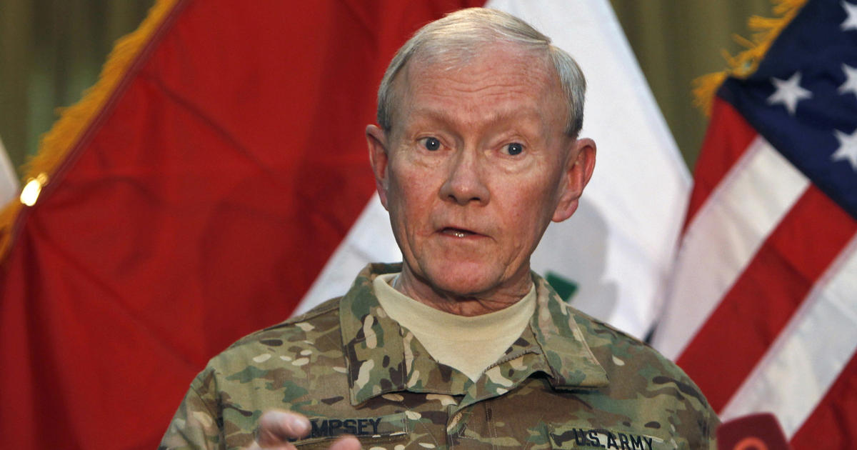 Gen Martin Dempsey Urges Patience In Fight Against Isis Cbs News 