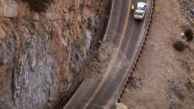 Colorado Highway 74 Rock Slide 