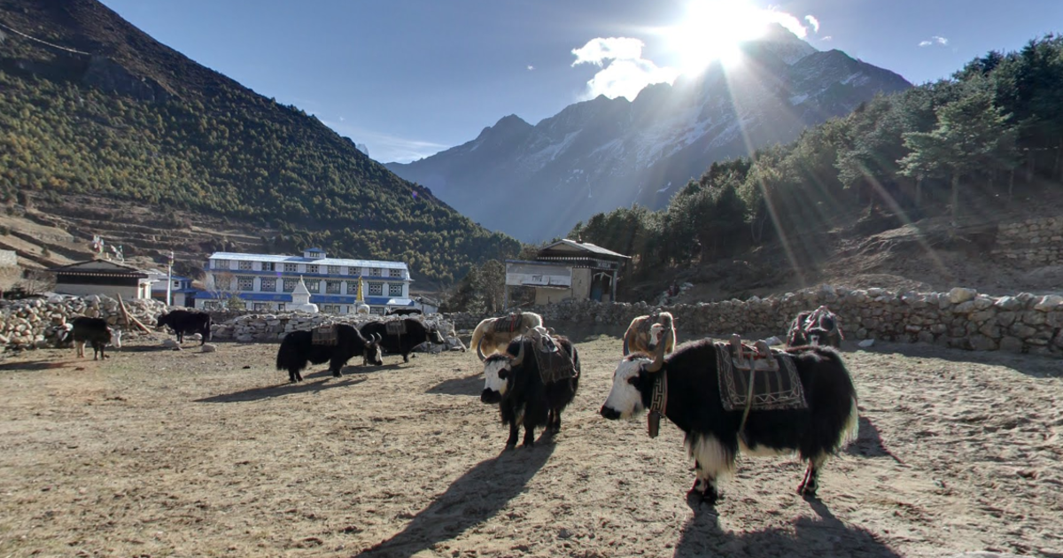 Mount Everest Street View Google Street View, Now On Mt. Everest - Cbs News