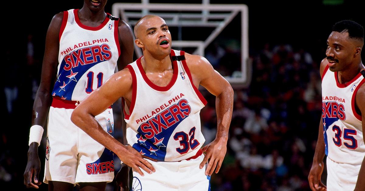 Circa 1991 Charles Barkley Game Worn Philadelphia 76ers Jersey