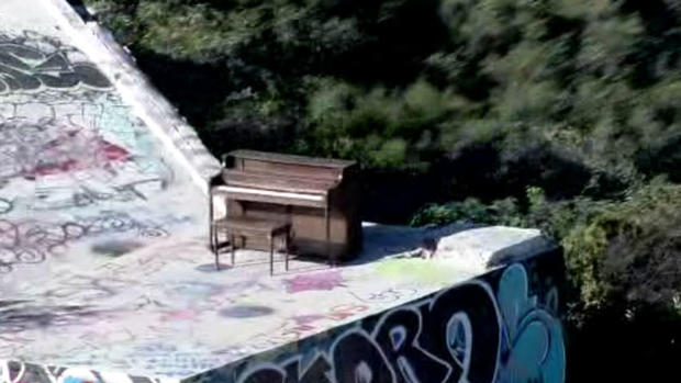 Piano seen in Santa Monica Mountains 