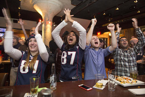 Patriots Fans Gather To Watch Super Bowl XLIX, New England Vs. Seattle 