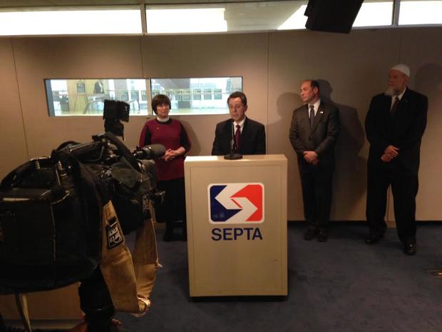 Septa general counsel is at podium 