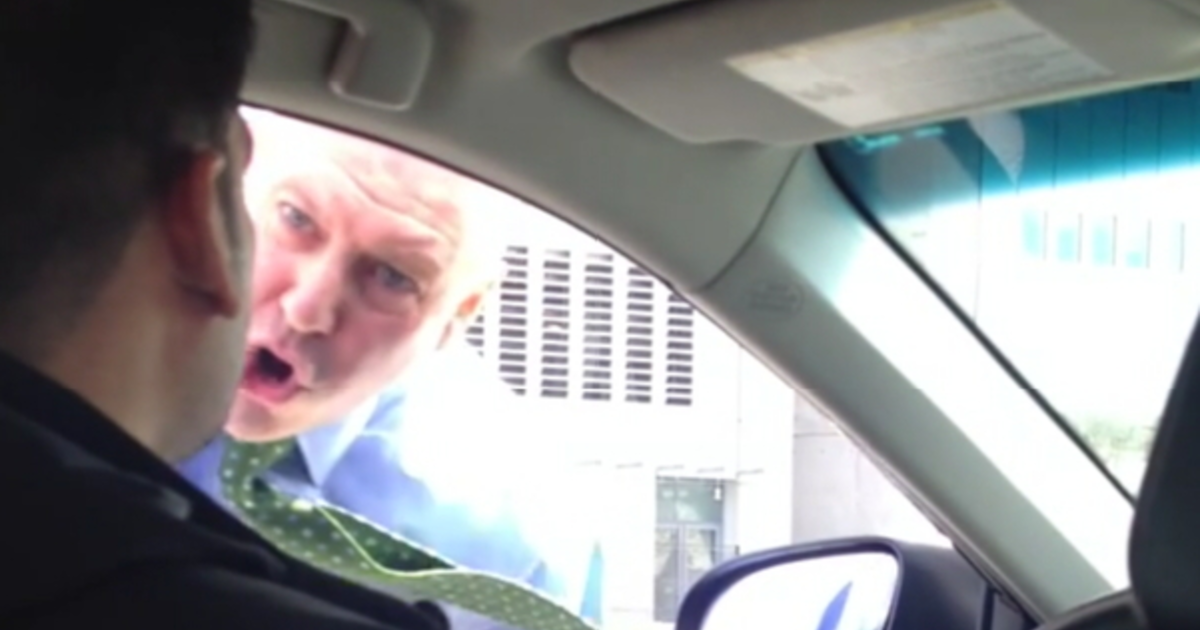 NYPD Detective Verbally Assaults Uber Driver After He Honks Horn - CBS News