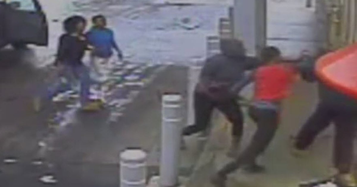 Brutal Philadelphia gas station attack caught on camera CBS News