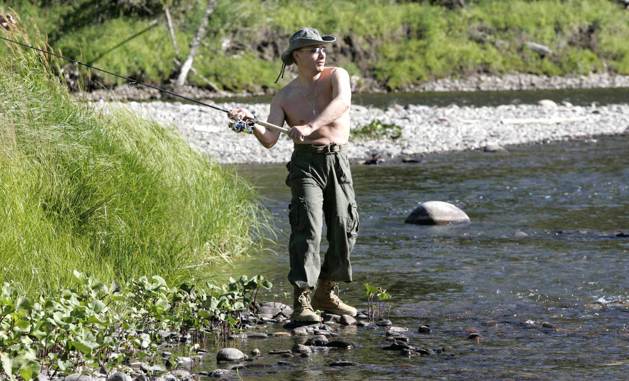 Владимир Путин и рыбаки