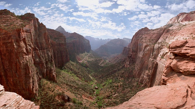 ​Scene from Zion National Park in Utah on a clear day 
