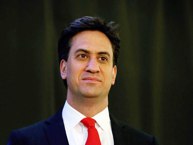 Labour Party leader Ed Miliband pictured after winning his Constituency Declaration in the 2015 general election at Doncaster Racecourse 