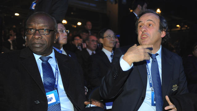 Jack Warner Michel Platini FIFA 