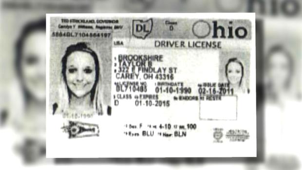 Taylor Brookehire's fake ID 