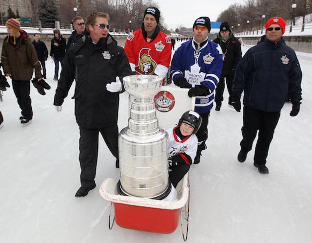 Stanley Cup Serves As Baptismal Font for NHL Player's Kids