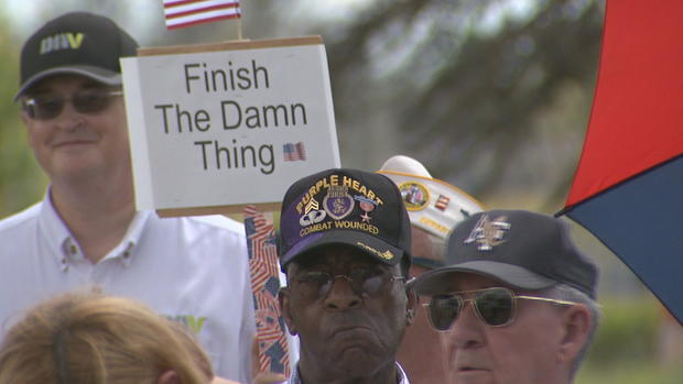 FTDT sign at veterans VA rally 