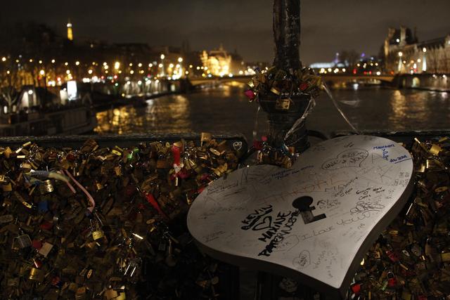 Paris 'love locks' removed from Pont des Arts bridge – in pictures, World  news