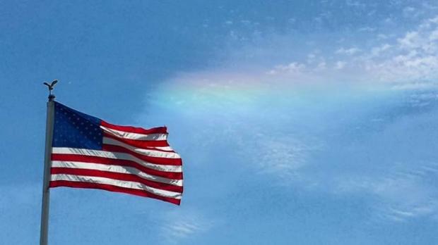 rainbow american flag 