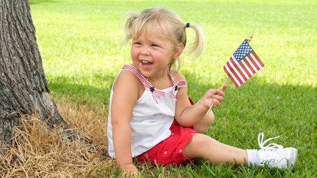 Child With Flag 