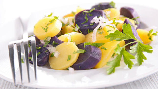 Blue Skin Potato Salad 