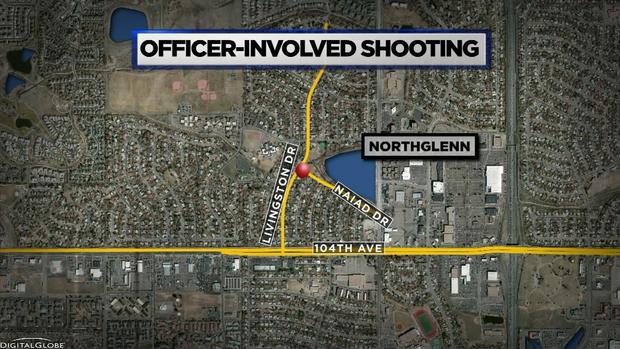 NORTHGLENN Officer involved shooting map 