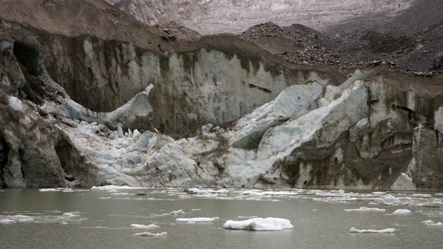 Rajucolta Glacial in the Cordillera Blanca mountain range. 