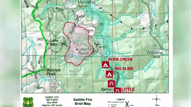 Saddle Fire Map 