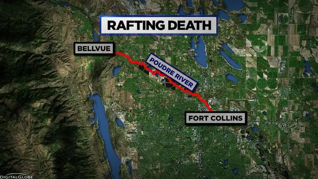POUDRE RAFTING DEATH MAP 