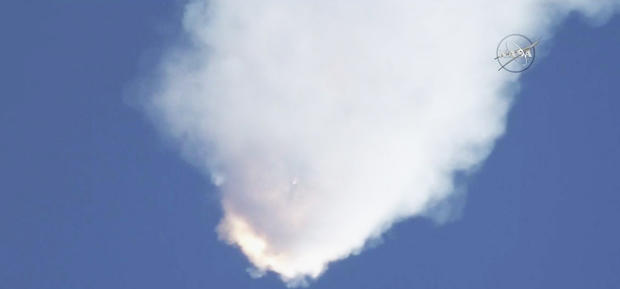 SpaceX Rocket Eruption 