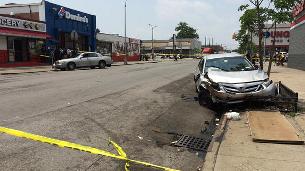 2 Pedestrians Hurt After Cars Crash In Brooklyn 