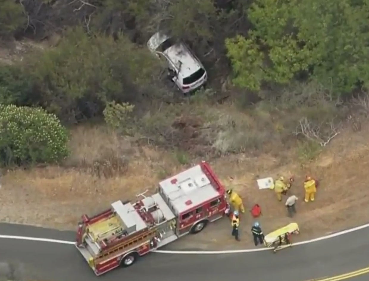 Calif. woman found alive two days after car goes off cliff - CBS News