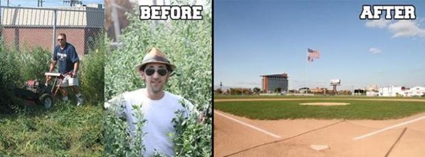 Navin Field before and after 