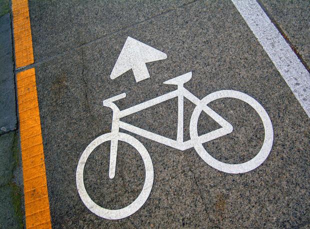 Bike pathway sign 