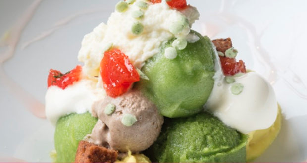 Vegetable Ice Cream Salad 