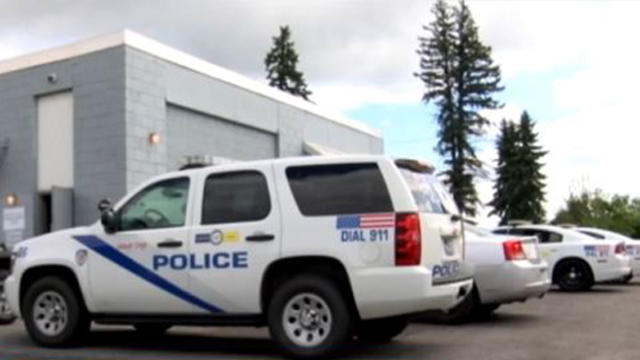 Vehicles with the Sandy Township Police Department are seen in Pennsylvania. 