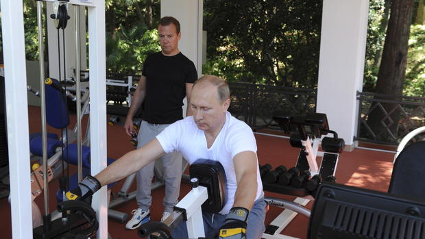 Vladimir Putin doing manly things 