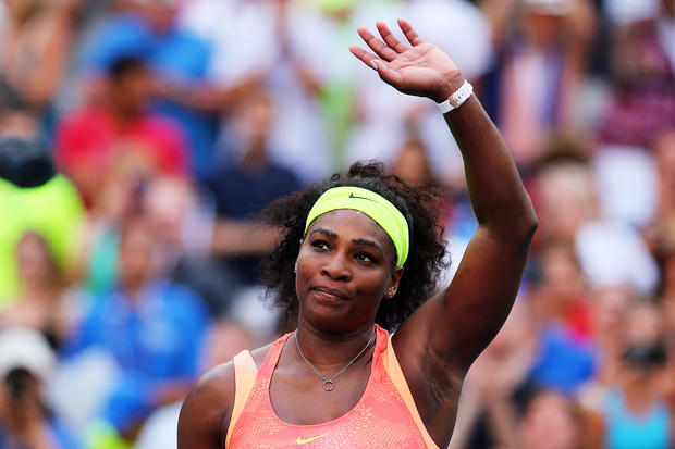 Serena Williams defeats Madison Keys in two sets to set up a quarterfinal match with her sister, Venus 