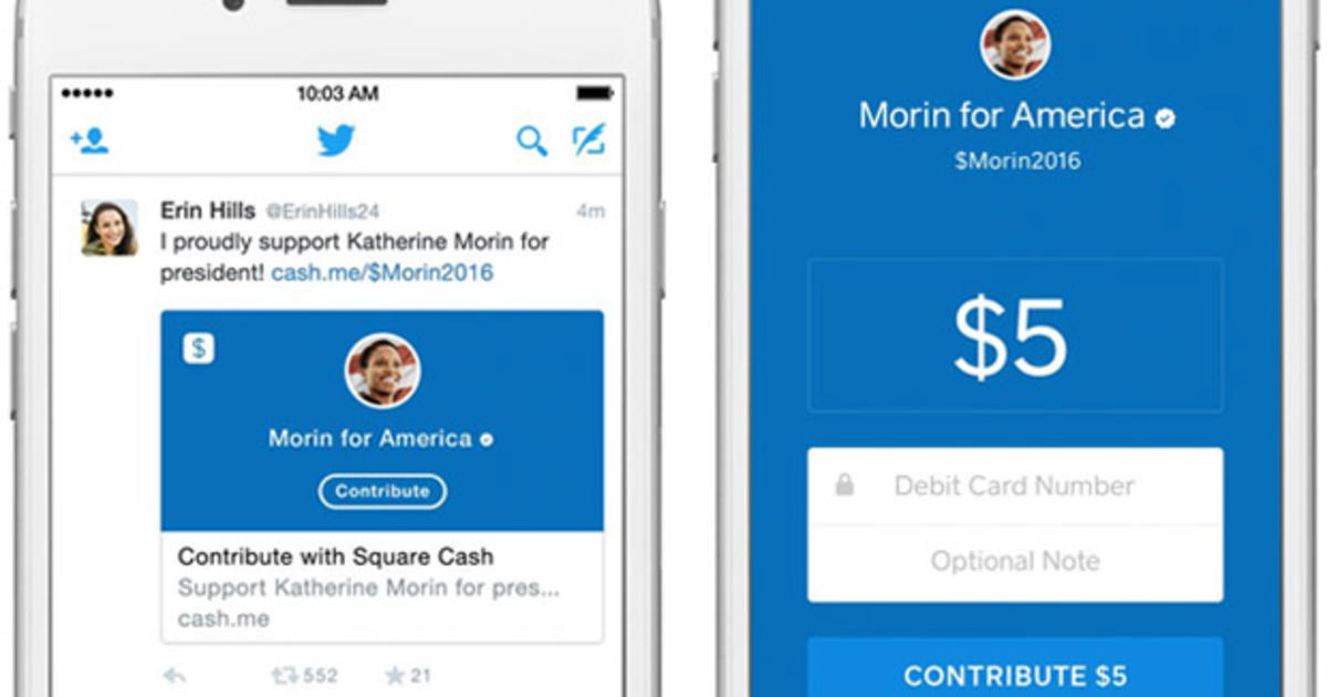 You Can Now Tweet Political Donations - CBS News