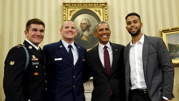 Obama thanks train attack heroes 