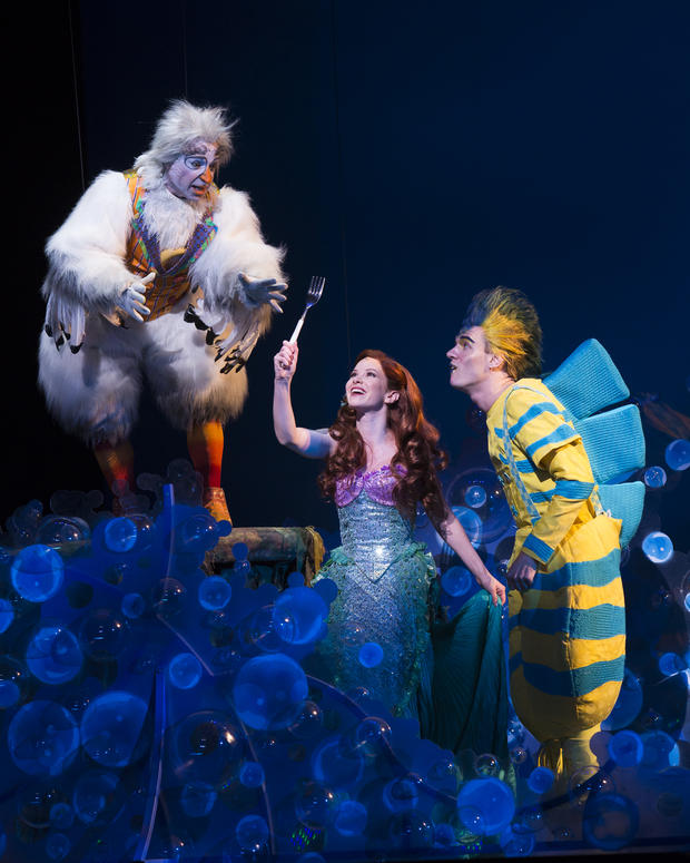 Scuttle, Ariel And Flounder in 'The Little Mermaid' 