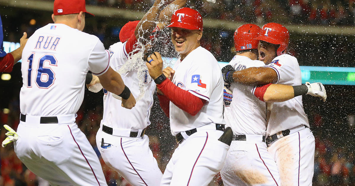 Adrian Beltre and Elvis Andrus by Tom Pennington