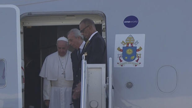 Pope Francis Arrives In NYC 