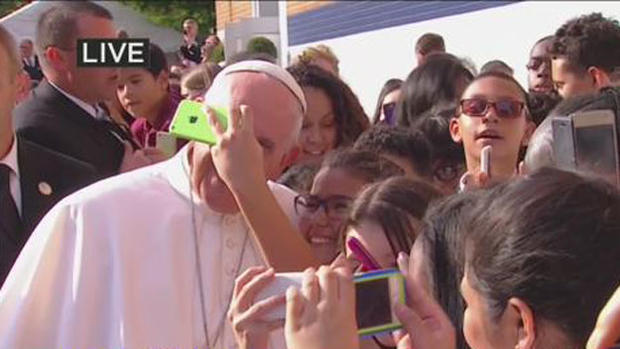 Pope Francis Visits Our Lady Queen Of Angels School 