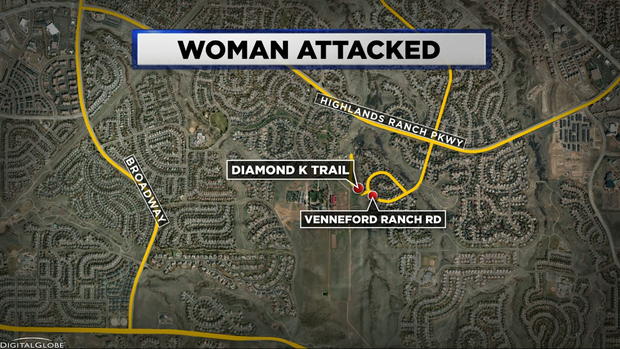Woman Attacked Diamond K Trail MAP 