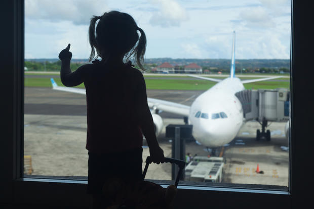 child plane airplane airport 